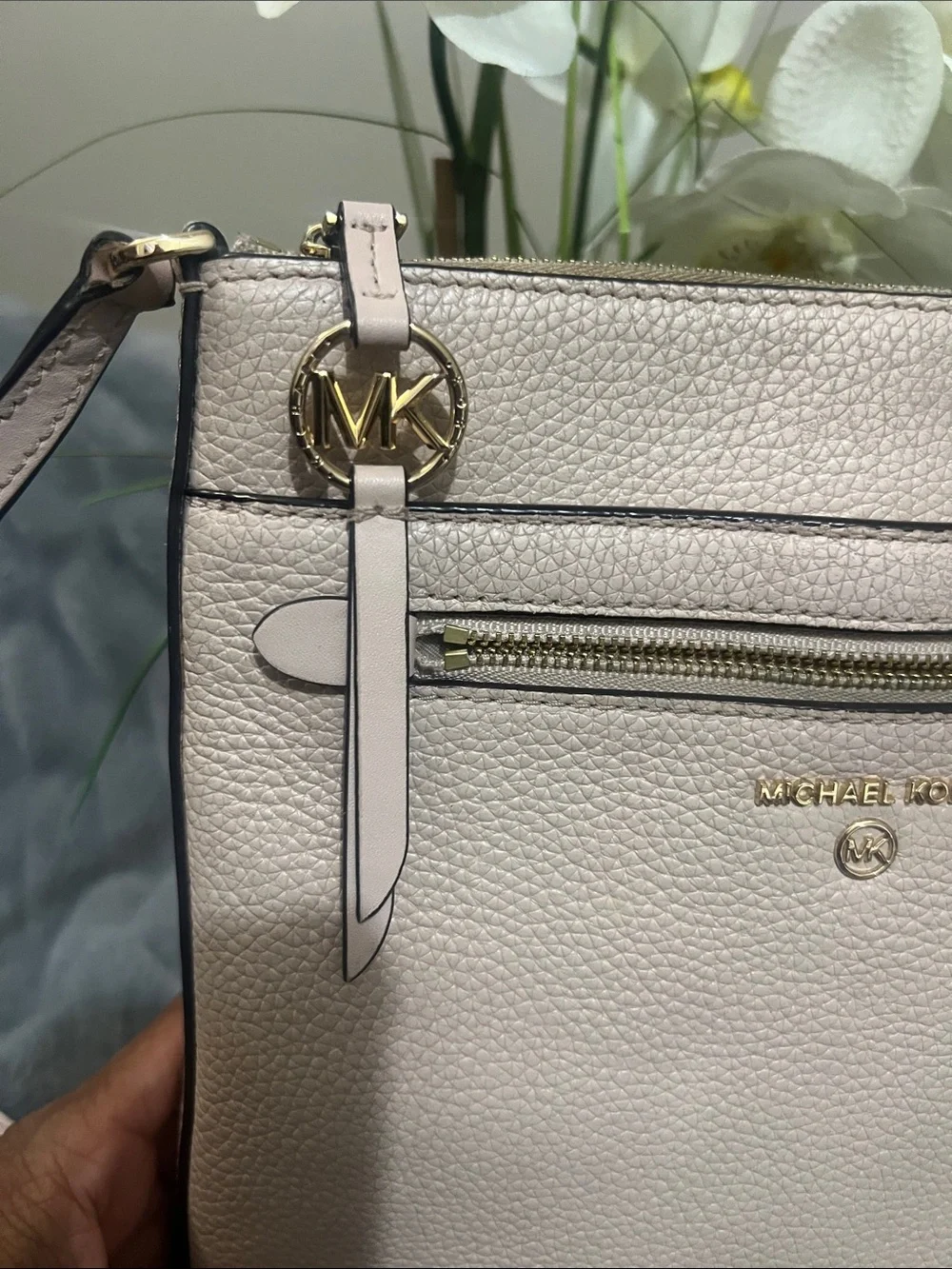 Michael Kors peebled leather